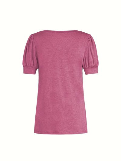 T-shirt Respirant En Coton À Manches En Pétales