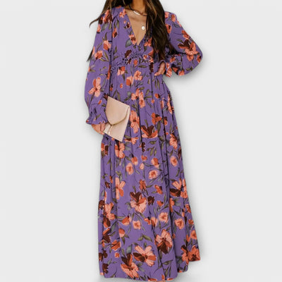 Robe Longue & Élégante En Col V