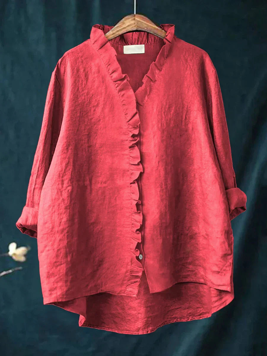 Chemise Almina Décontractée En coton & En Lin