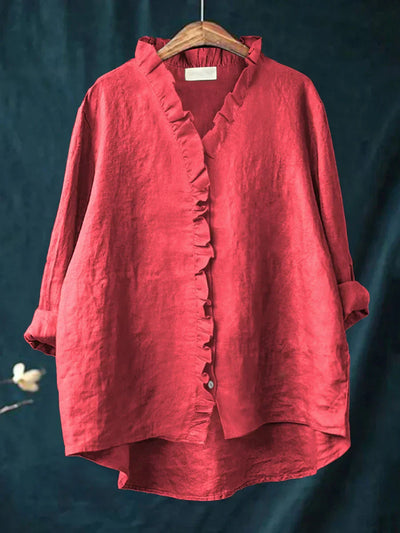 Chemise Almina Décontractée En coton & En Lin