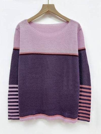 Pull Rayé En Cachemire