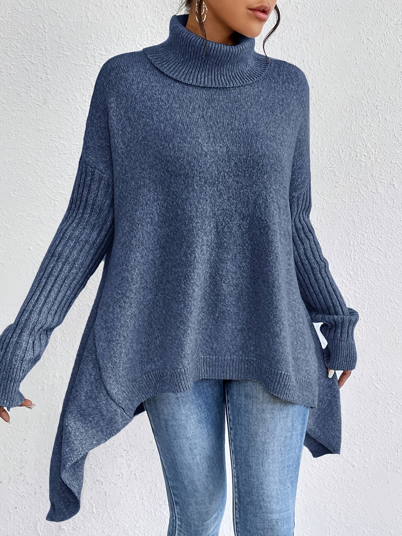 Pull Col Montant Élégant & Décontracté