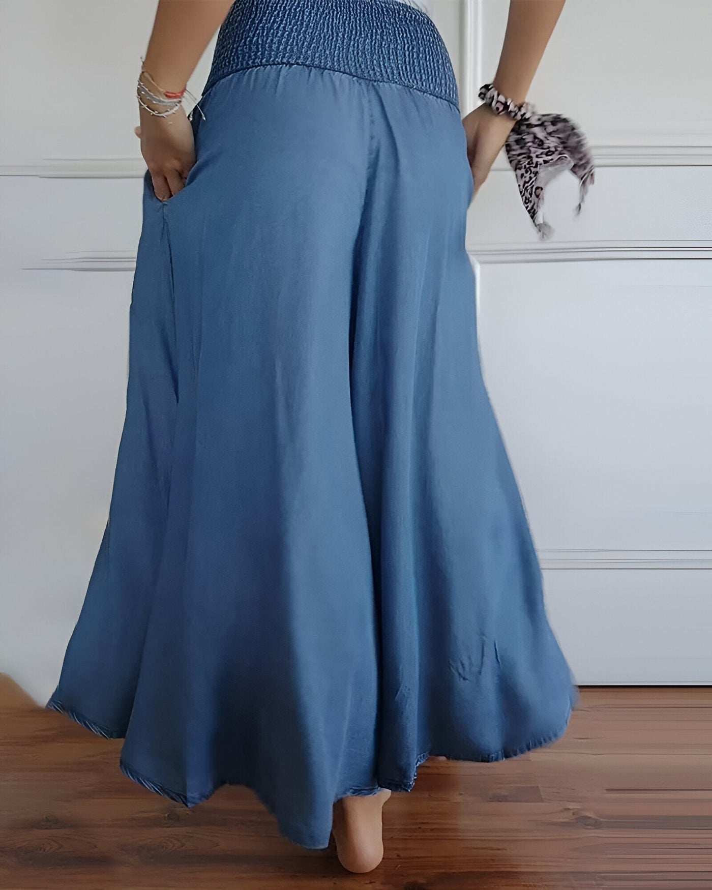 Jupe Pantalon Confortable Avec Taille Élastiquée