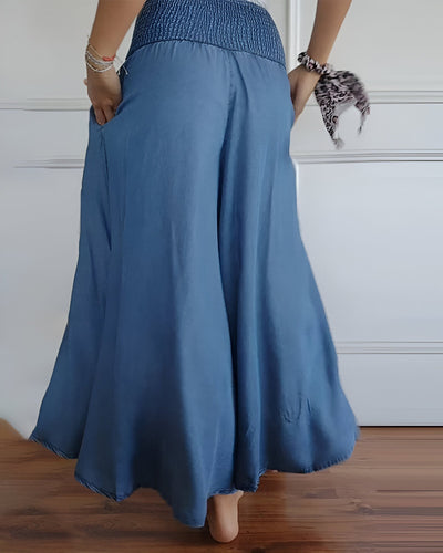 Jupe Pantalon Confortable Avec Taille Élastiquée