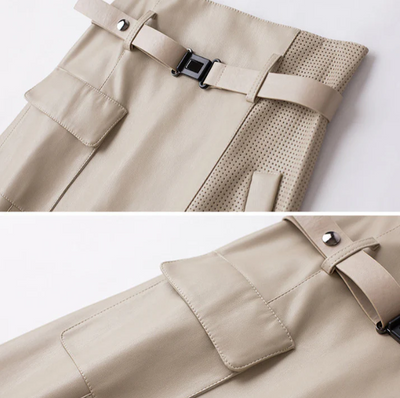 Jupe À Boucles En Cuir