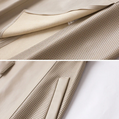 Jupe À Boucles En Cuir