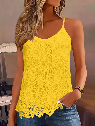 Top Juniana En Dentelle Sans Manches