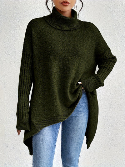 Pull Col Montant Élégant & Décontracté