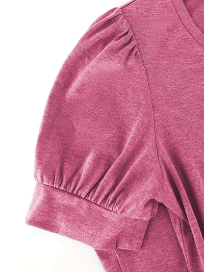 T-shirt Respirant En Coton À Manches En Pétales