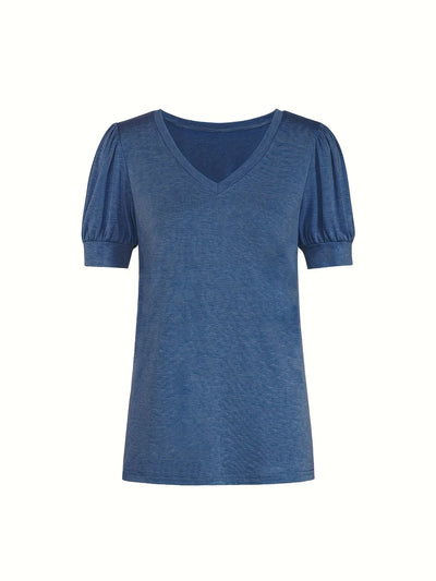 T-shirt Respirant En Coton À Manches En Pétales