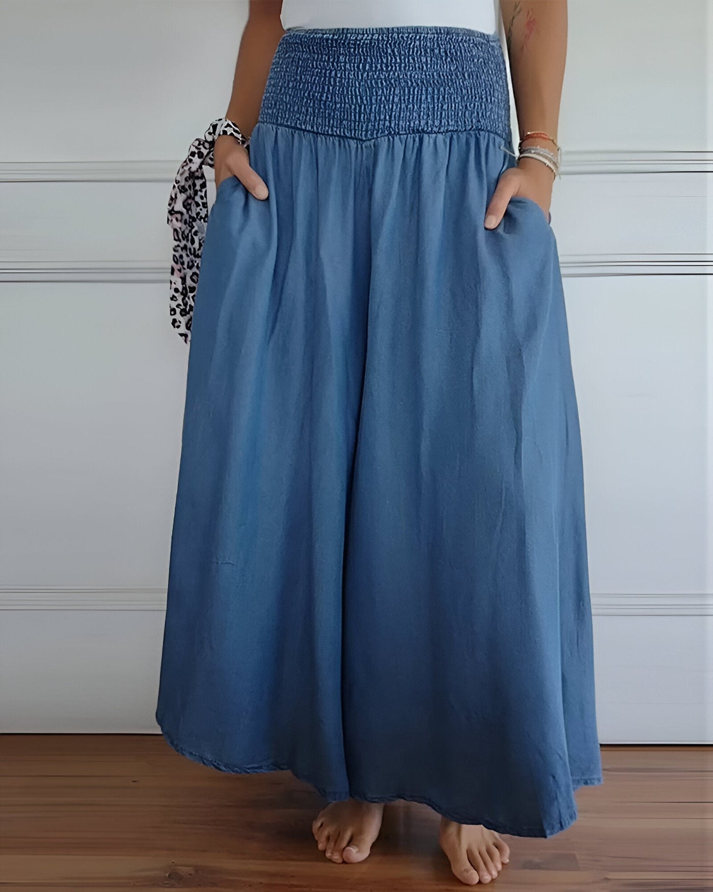 Jupe Pantalon Confortable Avec Taille Élastiquée