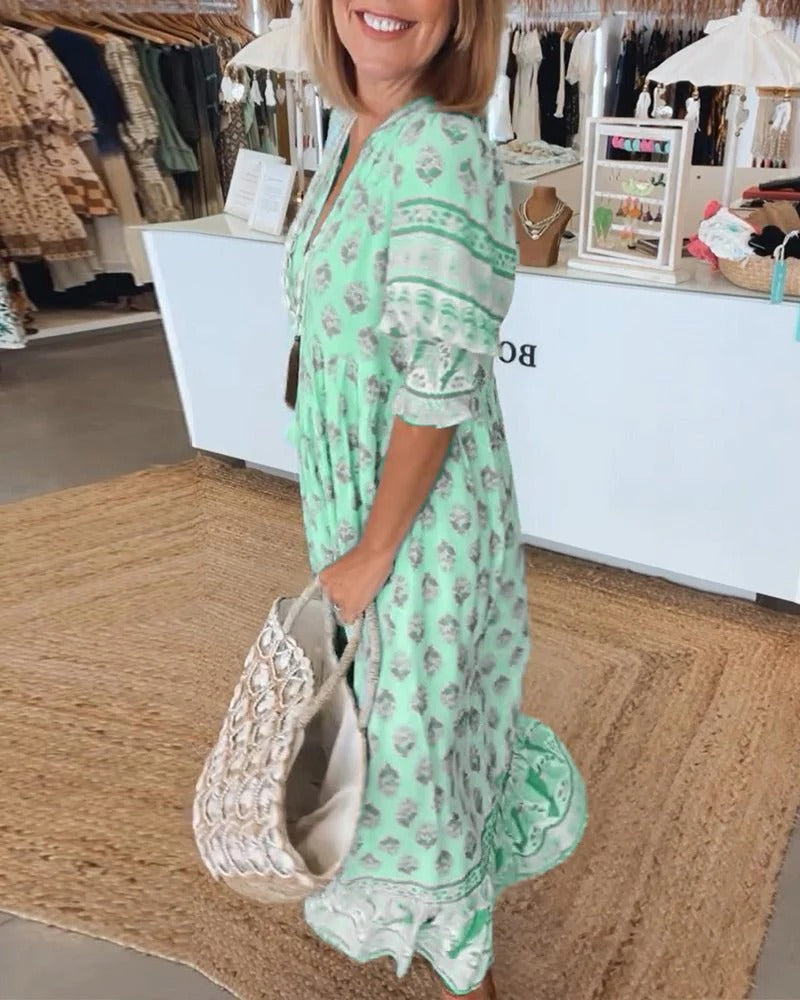 Robe Bohémienne Avec Cache-Ventre
