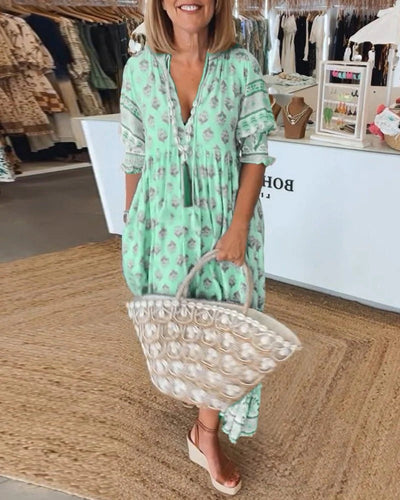 Robe Bohémienne Avec Cache-Ventre