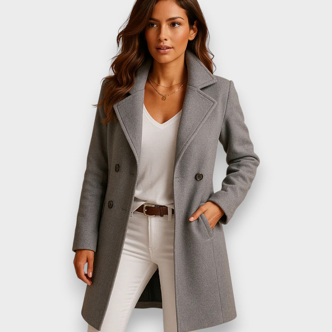 Manteau 3/4 Classique En Coton
