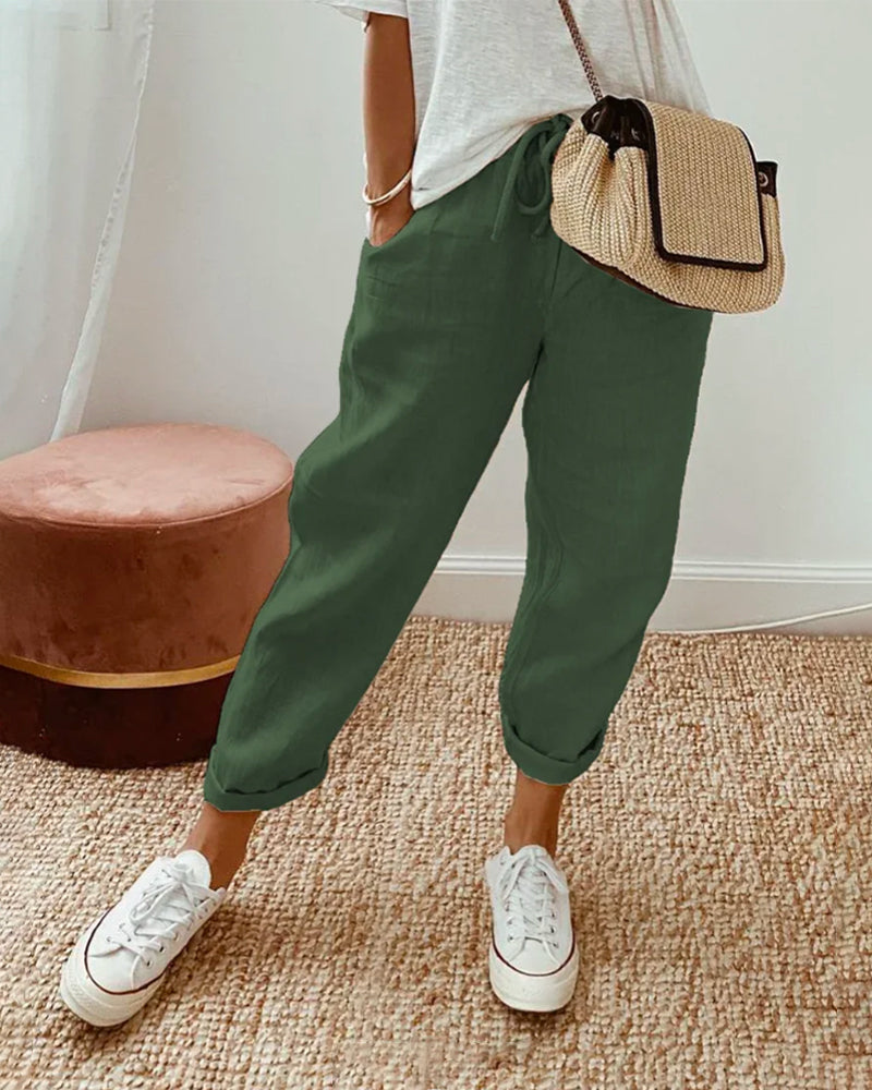 Pantalon Fluide JULIE - Taille M/L - Viscose Multicolore - Très Bon état